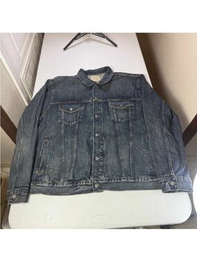 New Polo Ralph Lauren Blue Core Replen Long Sleeve Collared
Trucker Jacket 3XLT